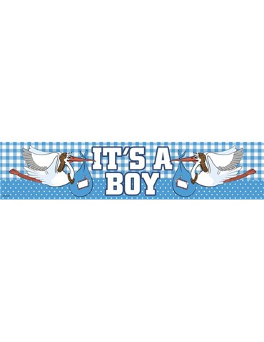 New Arrival Its a Boy Banner Foil 2.6m