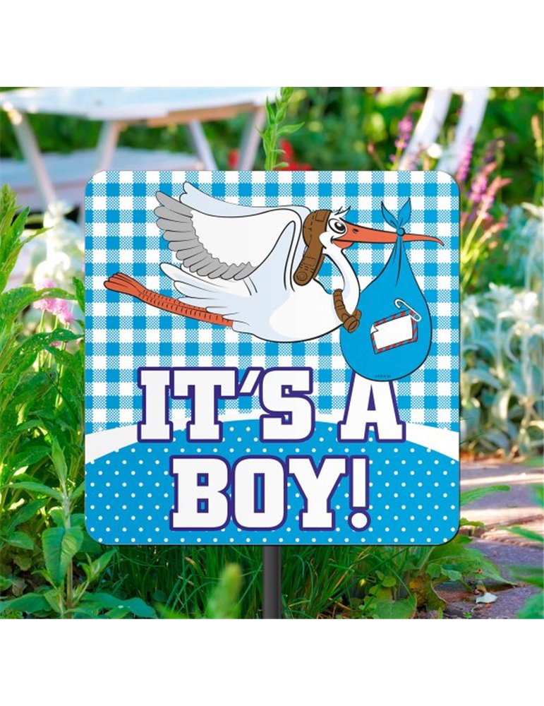 New Arrival It's a Boy Garden Sign