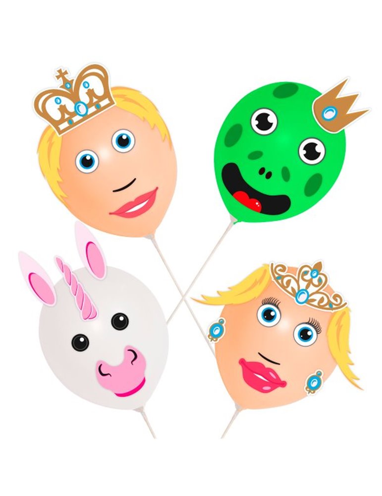 Balloon Kit  Prince Princess Heads 4's