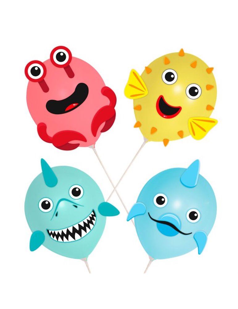 Balloon Kit Sea Animal Heads set of 4