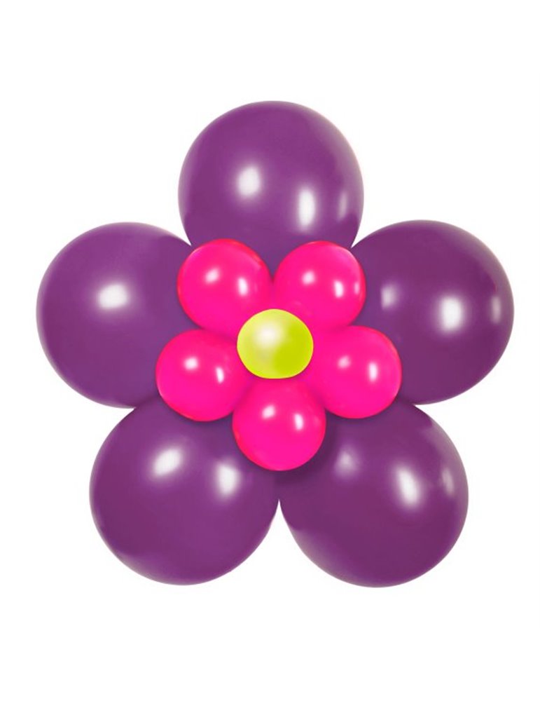 Balloon Kit Flower Pack Purple Pink