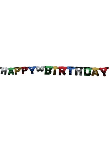 Bunting Happy Birthday Letters Banner