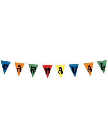 Bunting Asstd Colour CARNAVAL 15m