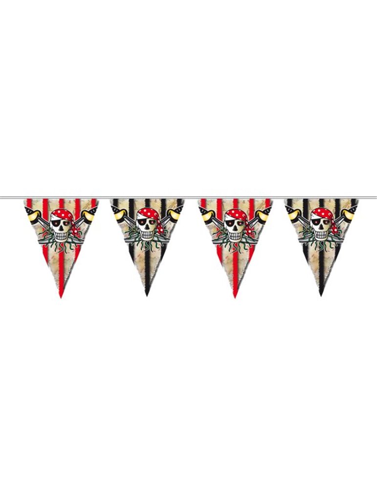 Pirate Red Birthday Bunting 6m