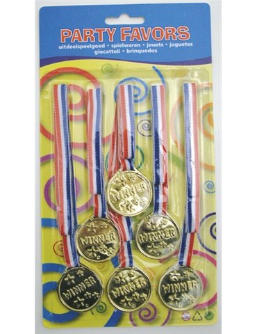 Medals for Winners 6 in Blister Pack