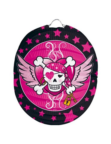 Pirate Girl Birthday Lantern 22cm