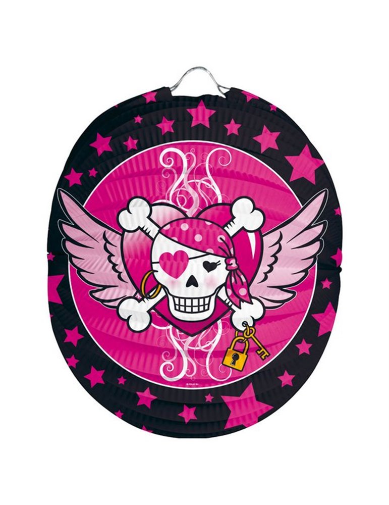 Pirate Girl Birthday Lantern 22cm