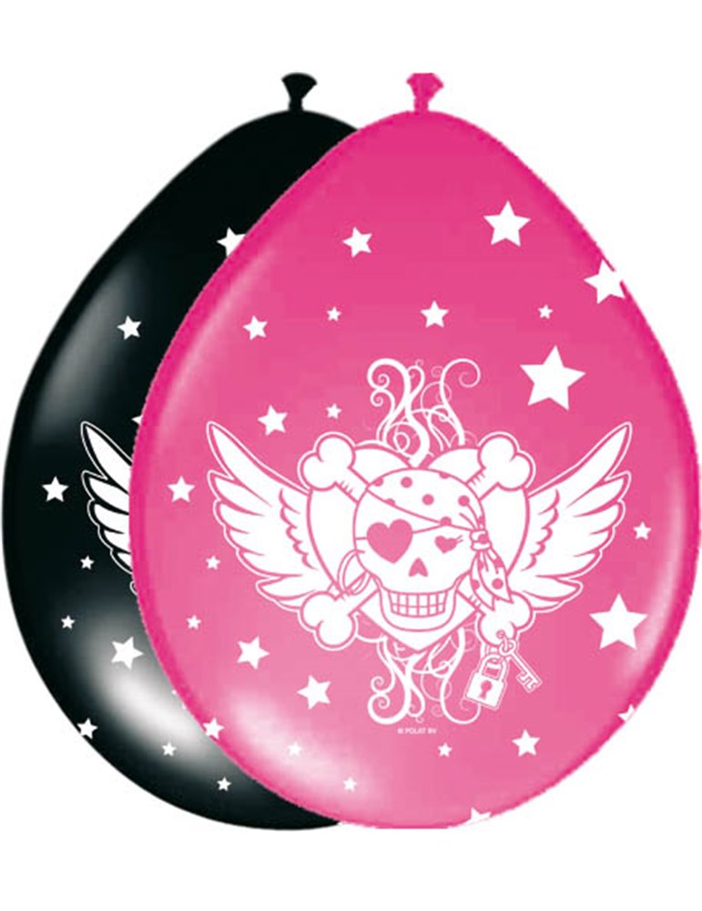 Pirate Girl Birthday Balloons 8's