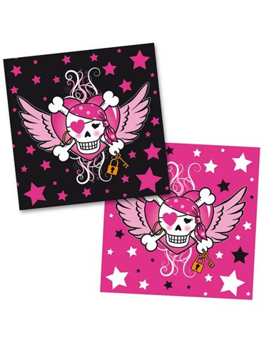 Pirate Girl Birthday Napkins 33 x 33cm 2