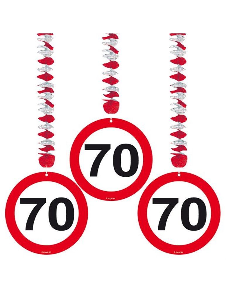 Traffic Sign 70th Birthday Hanging decor