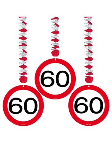 Traffic Sign 60th Birthday Hanging decor