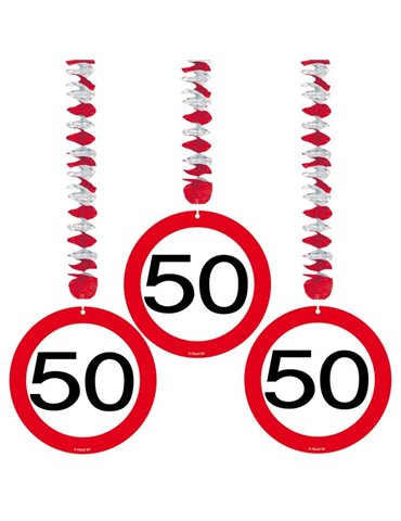 Traffic Sign 50th Birthday Hanging decor