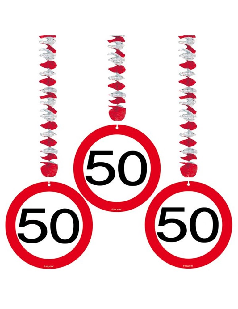 Traffic Sign 50th Birthday Hanging decor