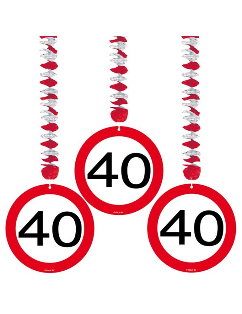 Traffic Sign 40th Birthday Hanging decor