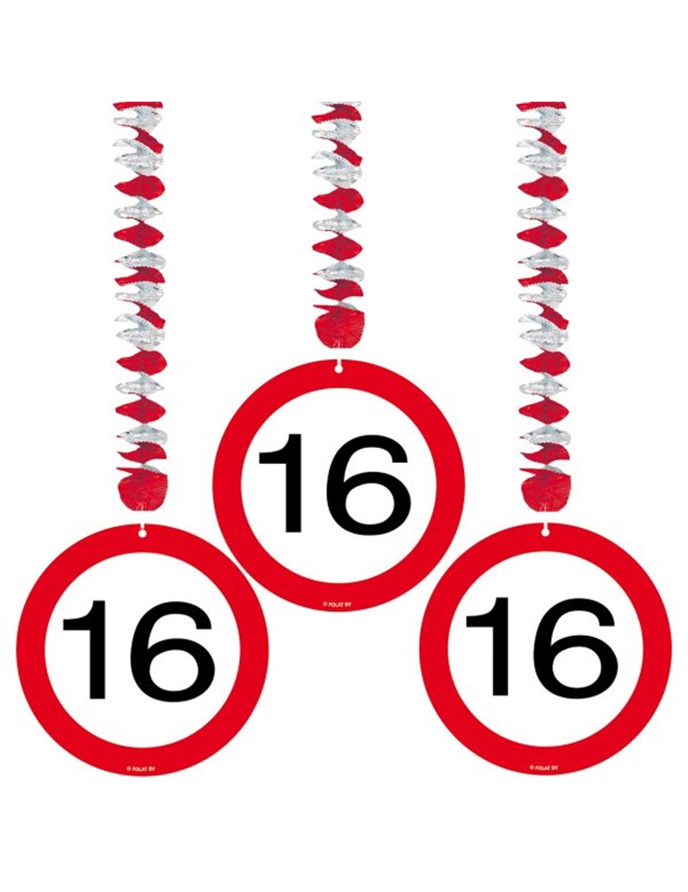 Traffic Sign 16th Birthday Hanging decor