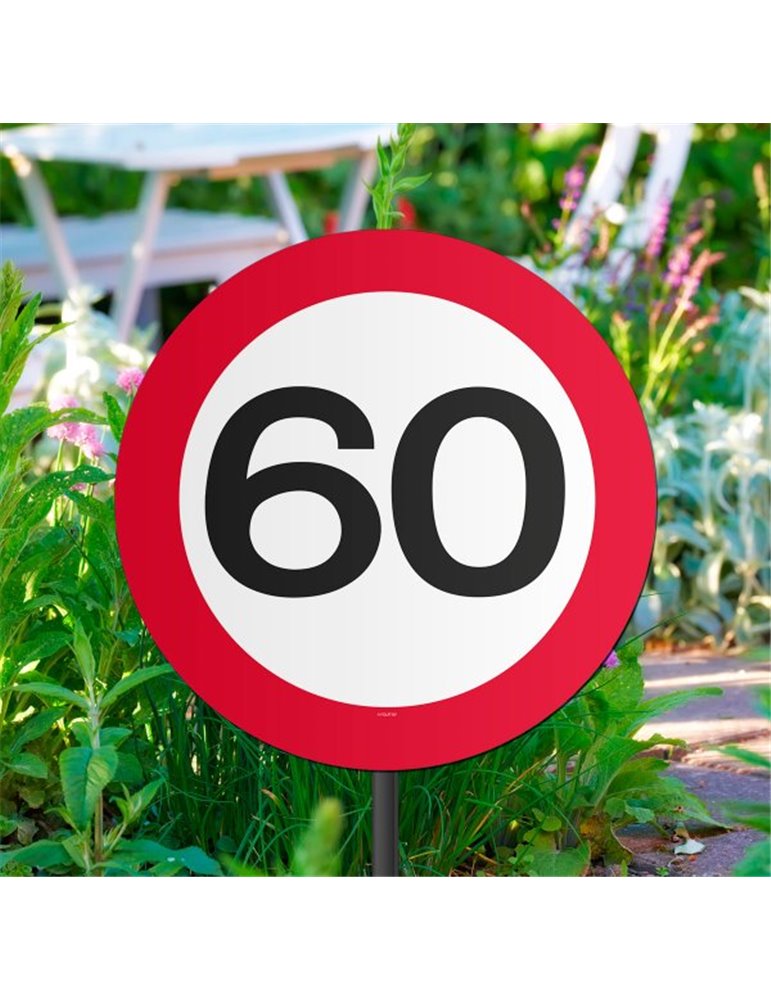 Traffic Sign 60th Birthday Garden sign