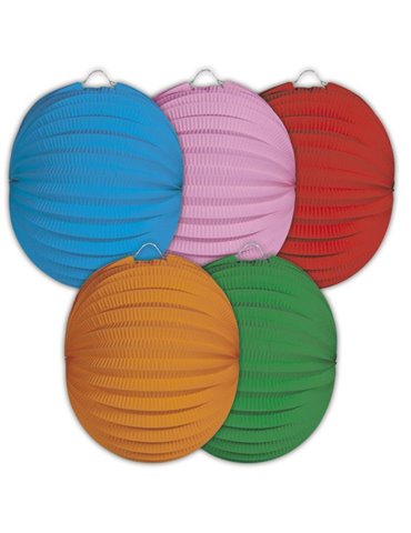 Party Lantern Round Assorted 22cm