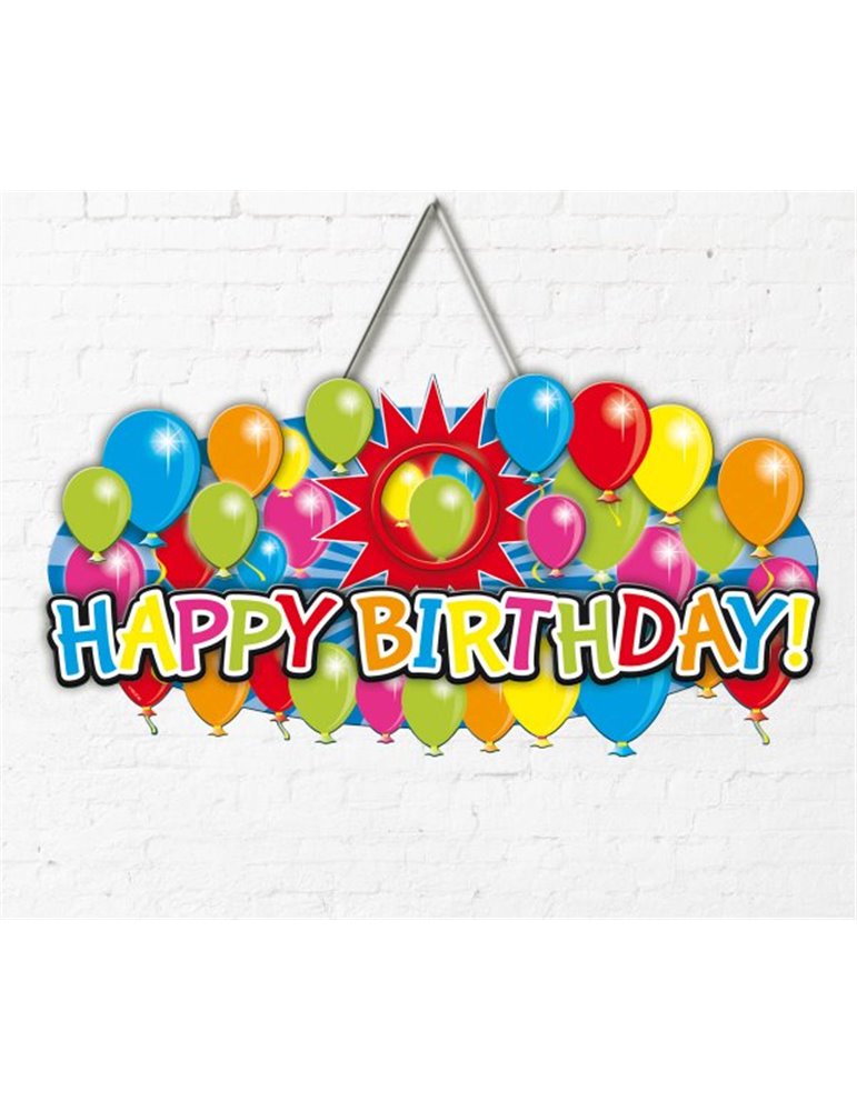 Party Door Decor Balloon Happy Birthday