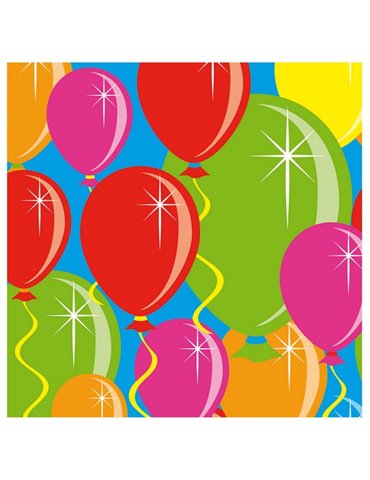 Party Napkins Balloon 25 x 25cm