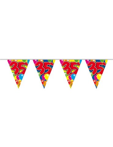 Bunting Balloon for 35th Birthday