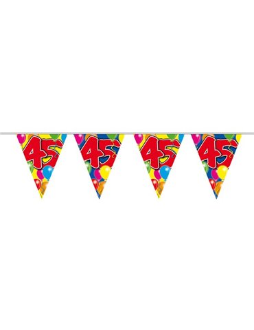 Bunting Balloon for 45th Birthday