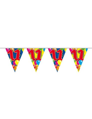 Bunting Balloon for 11th Birthday