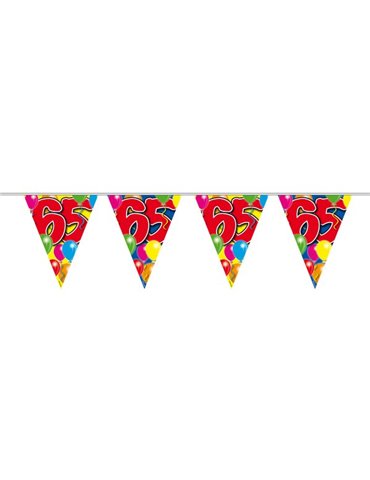 Bunting Balloon for 65th  Birthday