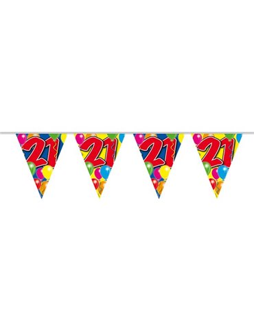 Bunting Balloon for 21st  Birthday