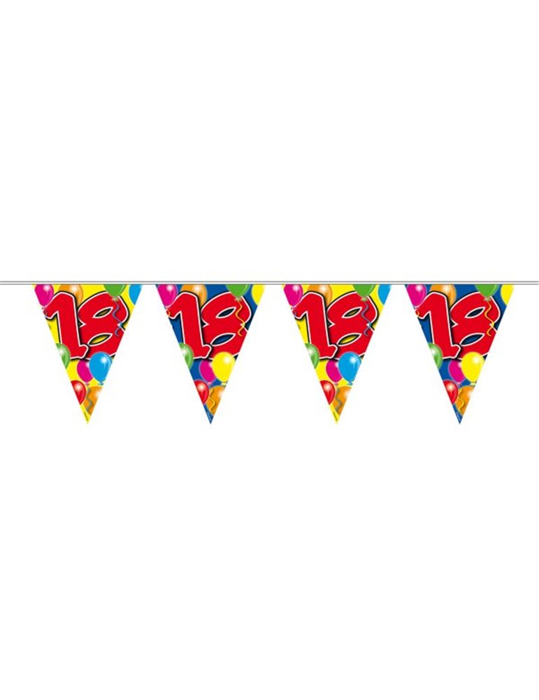 Bunting Balloon for18th Birthday