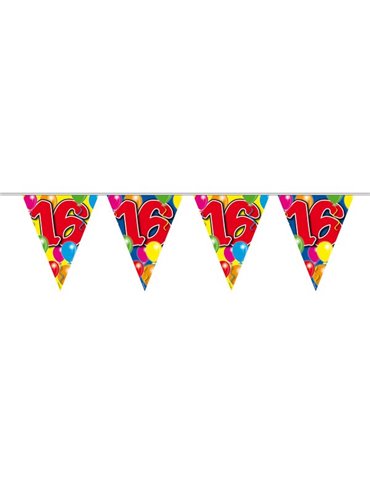 Bunting Balloon for16th Birthday