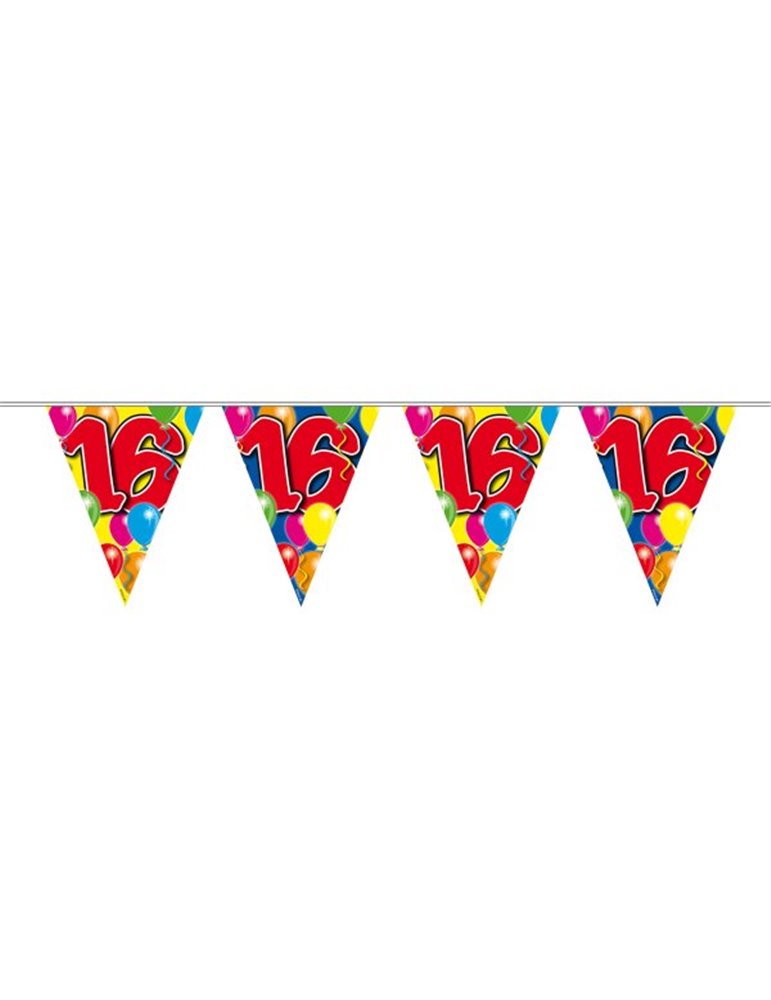 Bunting Balloon for16th Birthday