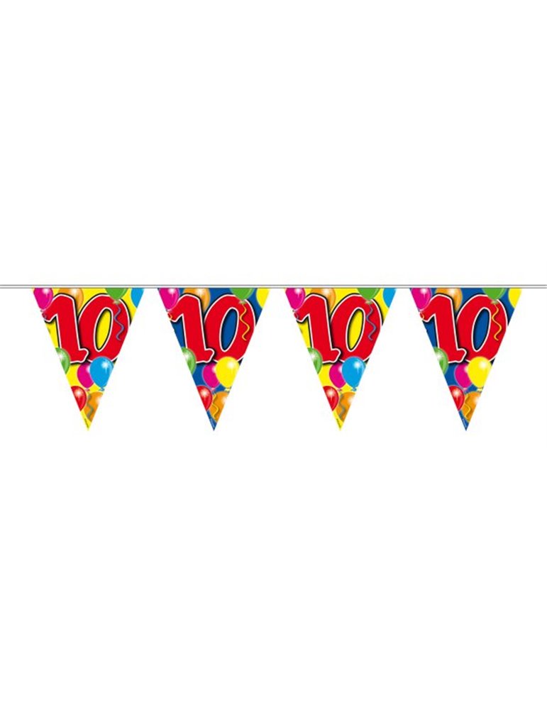 Bunting Balloon for10th Birthday