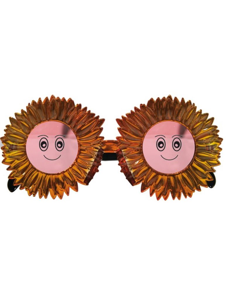 Party Glasses Shaped Sun Smiling