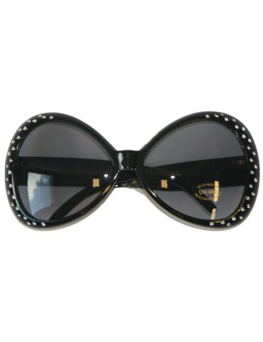 Party Glasses Diamond Frame Black