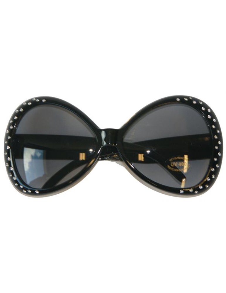 Party Glasses Diamond Frame Black