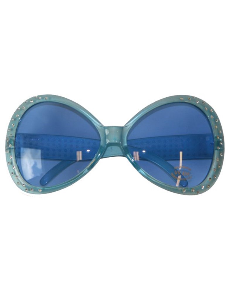 Party Glasses Diamond Frame Blue Light