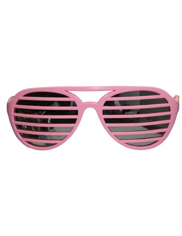 Party Glasses Lamella Stripes Pink