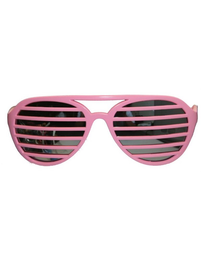 Party Glasses Lamella Stripes Pink