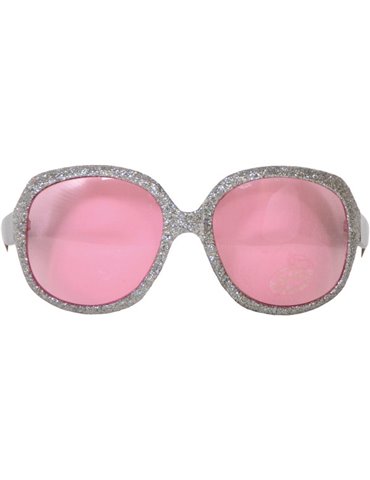 Party Glasses Large Silver with Pink Len