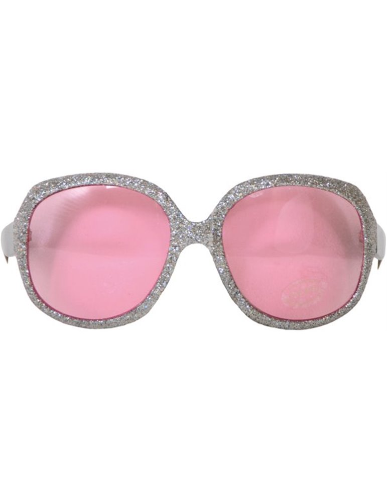 Party Glasses Large Silver with Pink Len