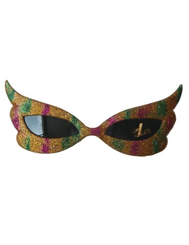 Party Glasses Butterfly Glitter Multi Co