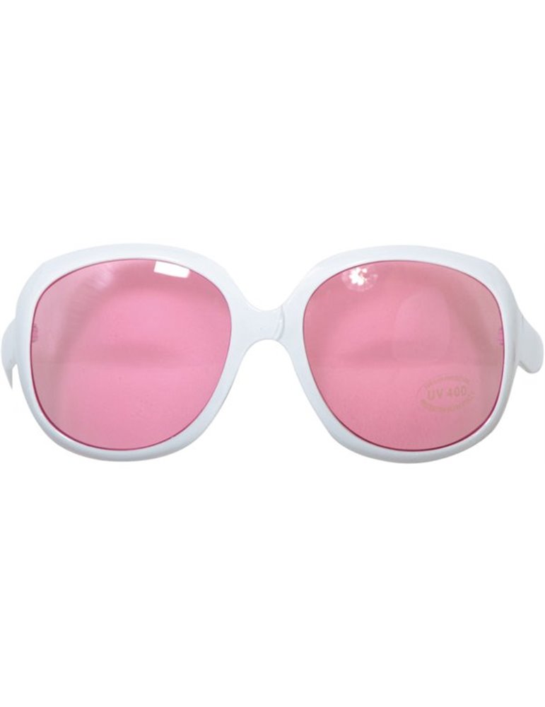 Party Glasses White Frames Pink Lense