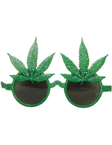 Party Glasses Plant Leaf Green