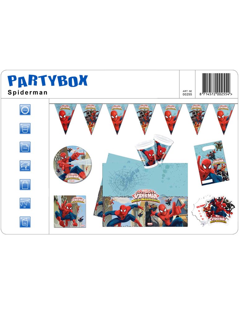 Party Package Marvel Spiderman Web Warri