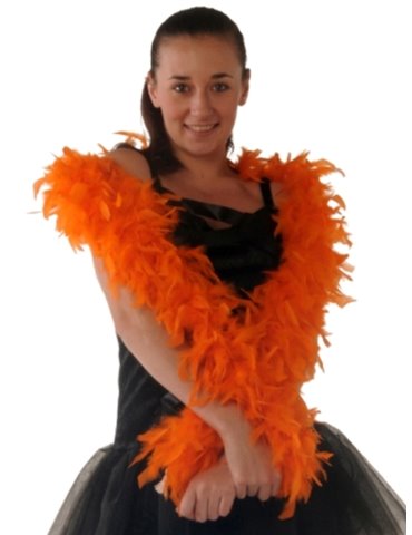 Boas Feather Orange 1.8m