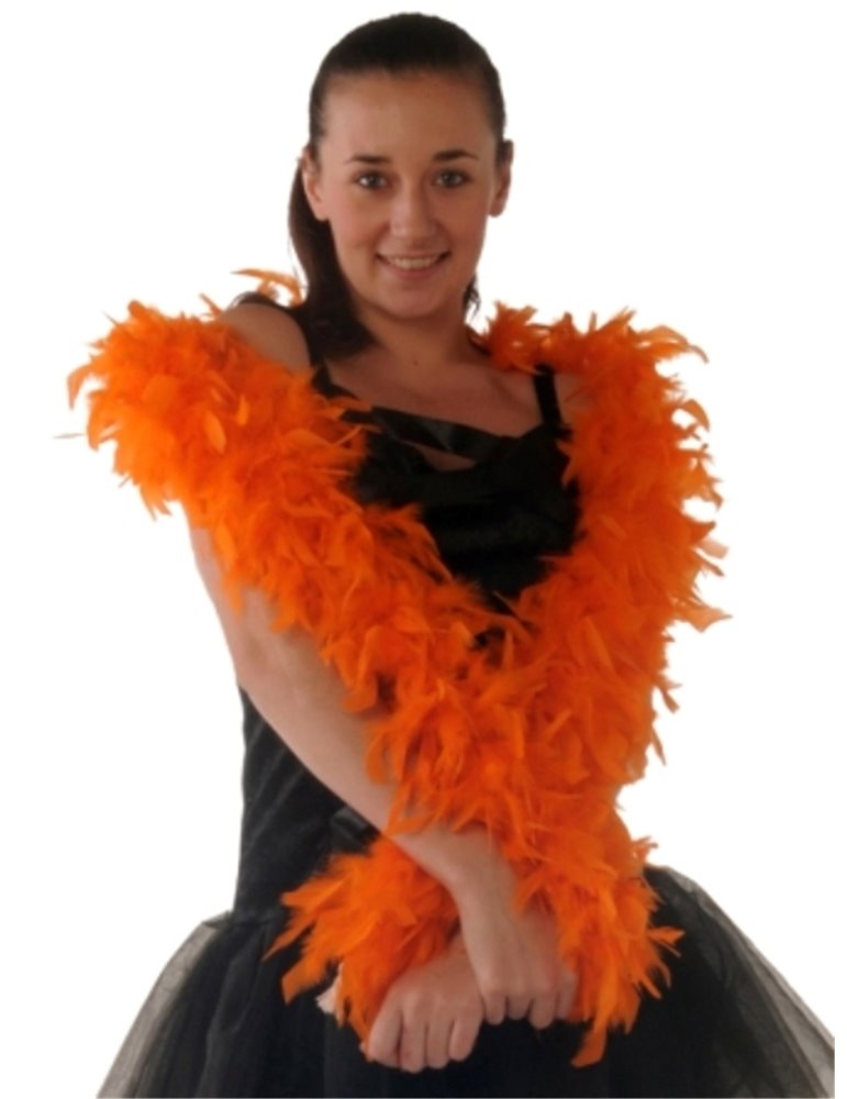 Boas Feather Orange 1.8m