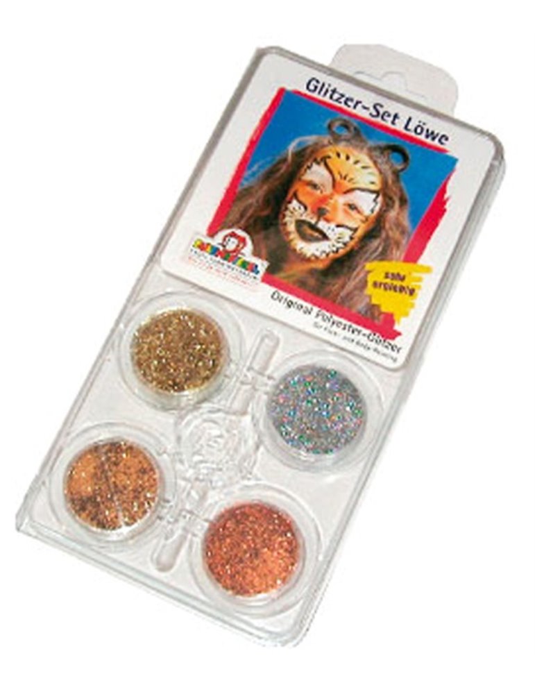 Glitter Motif Set Face Lion