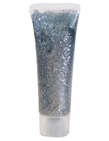 Glitter Gel Silver 18ml Tube