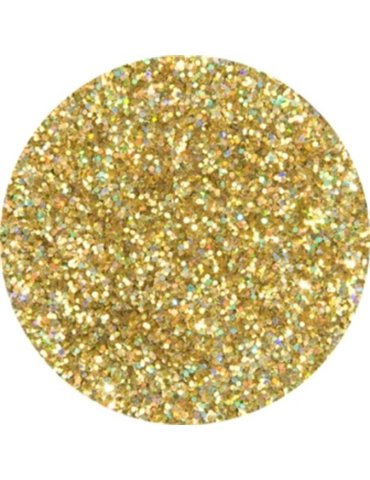 Glitter Holographic Jewel Golden mediu