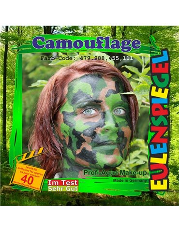 Face Pack 4 Colours Camouflage